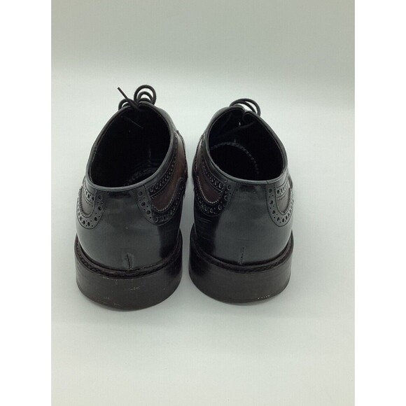 MAX VERRE Neopolis Dress Shoes Burnished Leather Brogue Wingtip Derby 10.5 Italy main image 4